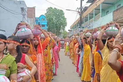नालंदा: श्रीमद् भागवत कथा का शुभारंभ, निकली भव्य कलश शोभा यात्रा 77