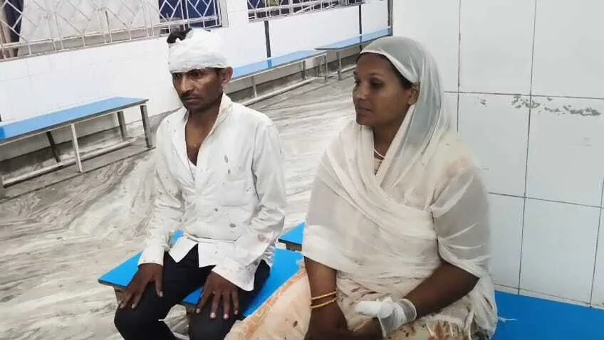 बेगूसराय मे जमीन विवाद मे अपने ही रिस्तेदार मारपीट, महिला समेत कई लोग घायल,सदर अस्पताल में भर्ती 1