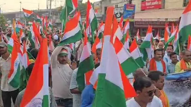 भाजपा ने राष्ट्रीय सुरक्षा के लिए नागरिक के बैनर तले निकाला गया भव्य तिरंगा यात्रा 2