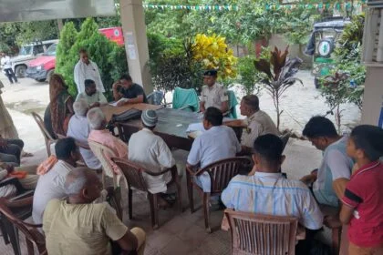 थाना परिसर में जनता दरबार का आयोजन, एक मामले का हुआ निष्पादन  14