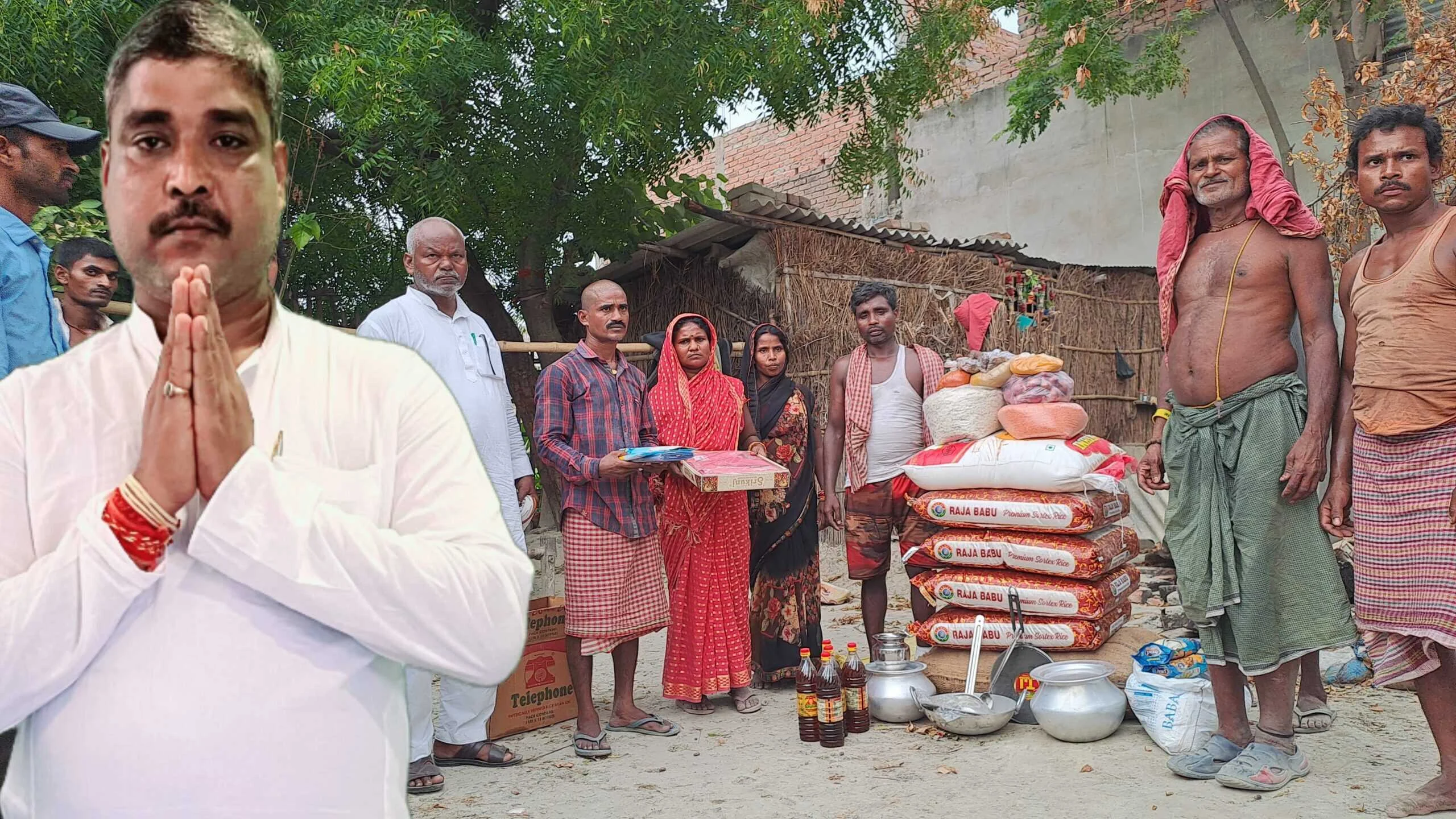 समस्तीपुर: चर्चित युवा समाजसेवी राजू साहनी ने दलसिंहसराय में अग्निपीड़ित परिवारों को आर्थिक मदद और राहत सामग्री उपलब्ध कराया 2