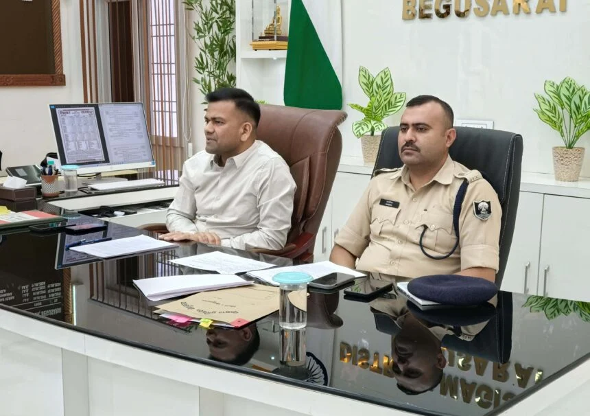 बिहार विधान सभा 2025 की तैयारी को लेकर जिला निर्वाचन पदाधिकारी-सह-जिला पदाधिकारी, बेगूसराय तुषार सिंगला की अध्यक्षता में बैठक आयोजित 1