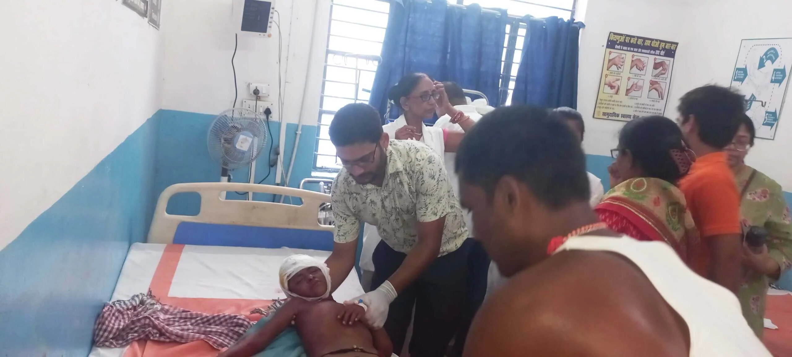 बछवाड़ा प्रखंड के कन्या मध्य विद्यालय झमटिया में स्कूल के छत से गिरकर छठी का छात्र घायल 9