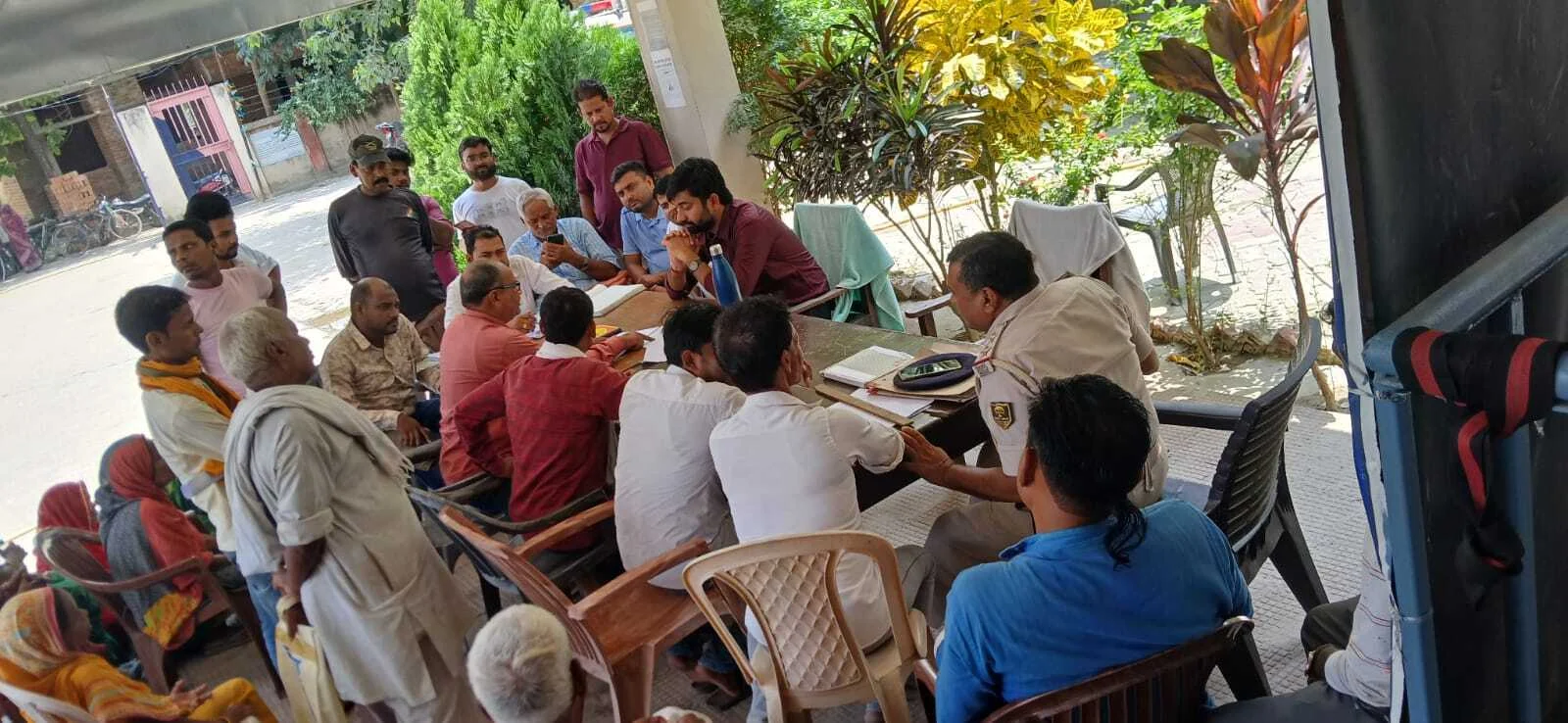 भगवानपुर थाना परिसर में जनता दरबार का हुआ आयोजन,तीन मामले निष्पादित,शेष को मिला तारीख 5