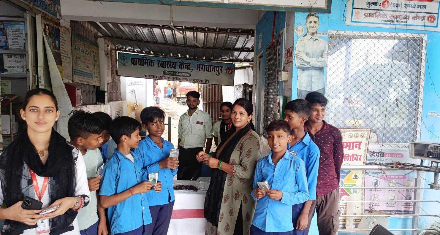 प्राथमिक स्वास्थ्य केंद्र भगवानपुर में स्टॉप डायरिया कार्यक्रम का शुभारंभ 6