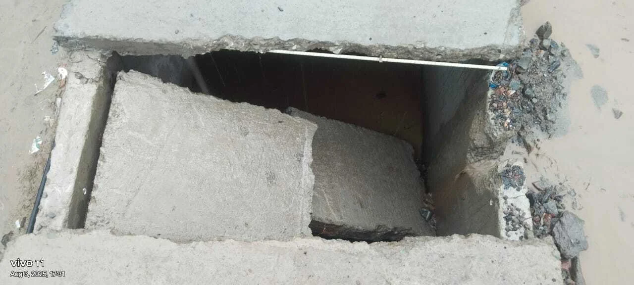 समस्तीपुर: घटिया फ्लाईओवर सह नाला निर्माण के कारण छह माह के अंदर जगह-जगह आई दरारें ,लोगों में खतरे की आशंका  3