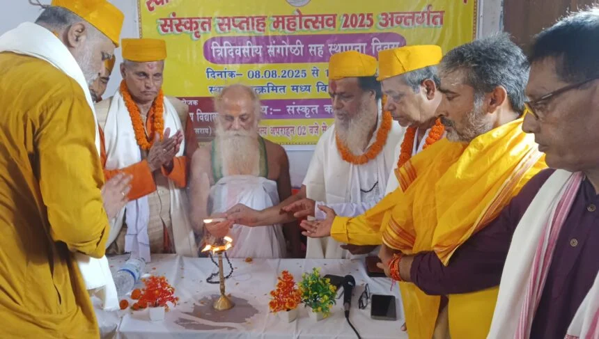 संस्कृत विश्व संस्कृति की जननी है - स्वामी चिदात्मन जी महाराज 1