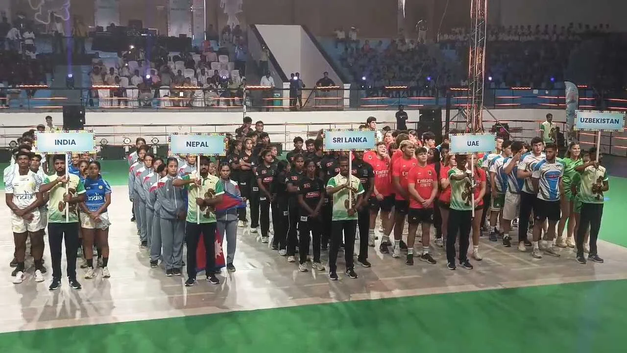 नालंदा: एशिया रग्बी अंडर 20 खेल का उद्घाटन बिहार सरकार के खेल मंत्री सुरेंद्र मेहता व ग्रामीण विकास मंत्री श्रवण कुमार ने किया 4