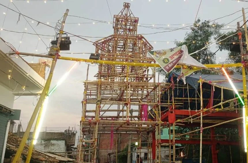 वीरपुर में पुजा पंडाल सज धज कर तैयार,16 को होगें भगवान श्रीकृष्ण के जन्मोत्सव 1