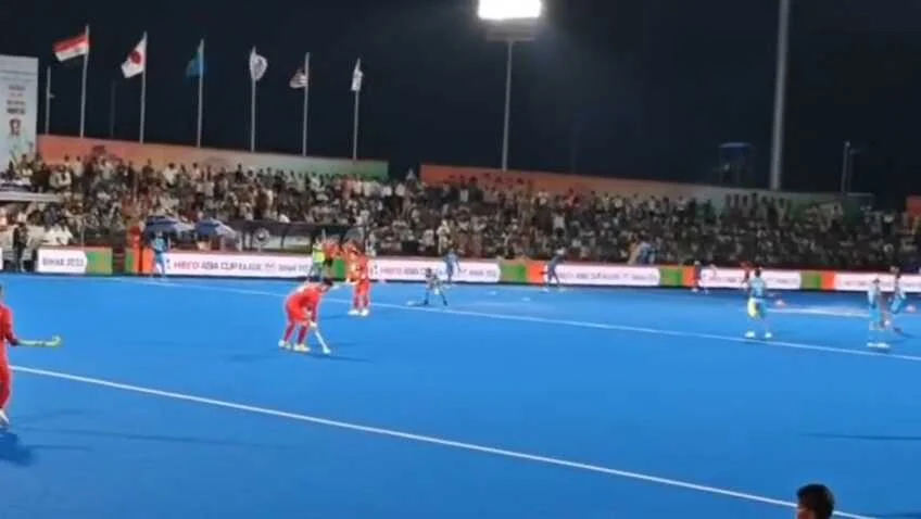 नालंदा: भारत और कोरिया का रोमांचक मुकाबला 2-2 से ड्रॉ रहा, भारत की ओर से हार्दिक सिंह और मनदीप सिंह ने गोल दागा 1