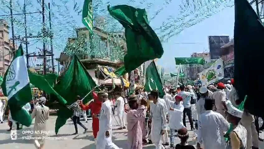 कैमुर: ईद मिलादुन्नबी के मौके पर निकाला गया जुलूस  1