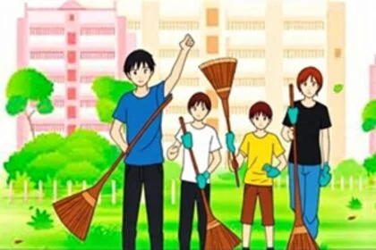 संत पॉल पब्लिक स्कूल तेघड़ा द्वारा चलाया गया स्वच्छता जागरुकता अभियान 16