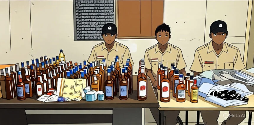 भगवानपुर पुलिस ने ने अलग-अलग जगहों पर छापेमारी कर भारी मात्रा में विदेशी शराब किया बरामद 1