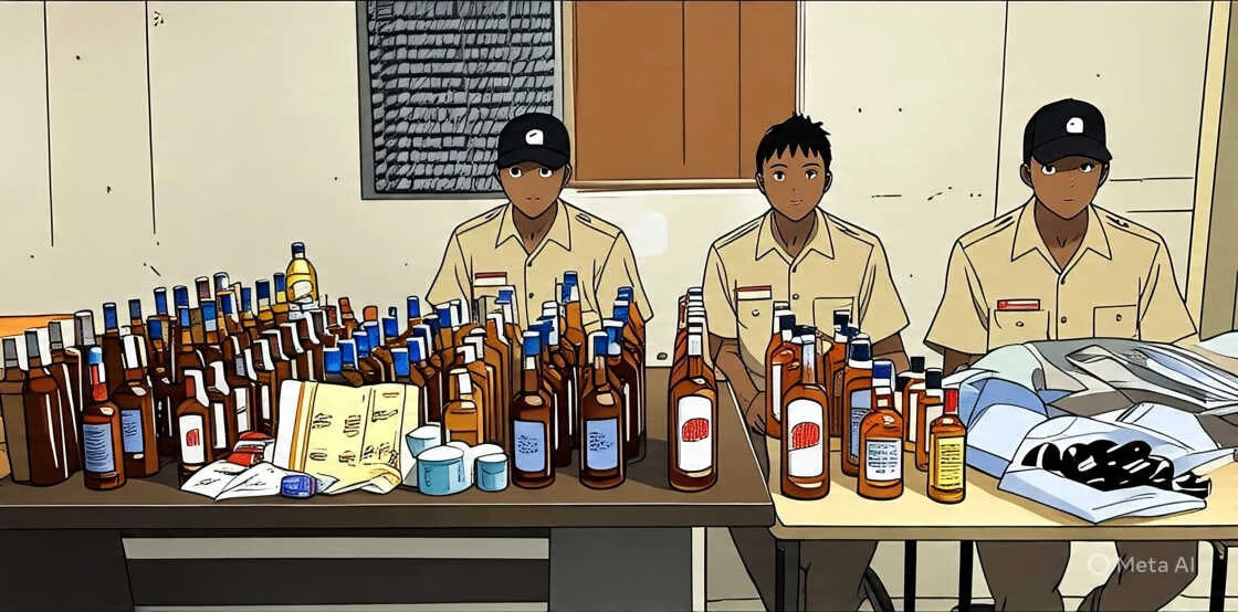 भगवानपुर पुलिस ने ने अलग-अलग जगहों पर छापेमारी कर भारी मात्रा में विदेशी शराब किया बरामद 2