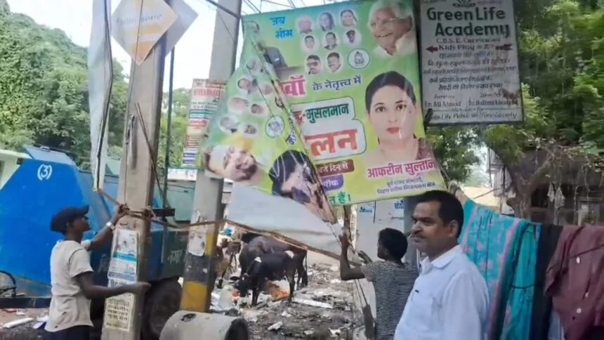 आचार संहिता लागू होते ही नालंदा प्रशासन एक्शन में, रातभर चला पोस्टर-बैनर हटाओ अभियान 1