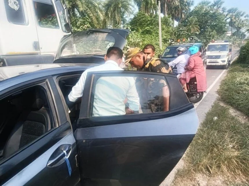 विधानसभा चुनाव को लेकर प्रशासन सतर्क : हरिचक सीमा पर चला सघन वाहन जांच अभियान 1