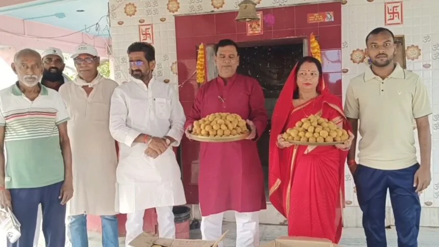 नालंदा: कल्याणपुर देवी स्थान में विधायक डॉ. सुनील कुमार के मंत्री बनने की कामना को लेकर विशेष पूजा-अर्चना, कल्याणपुर देवी स्थान में एक मन लड्डू का भोग 1