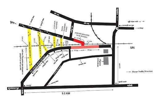 समस्तीपुर-पूसा रोड पर सफर करने वाले ध्यान दें, ROB निर्माण के चलते बदल गया ट्रैफिक रूट 1