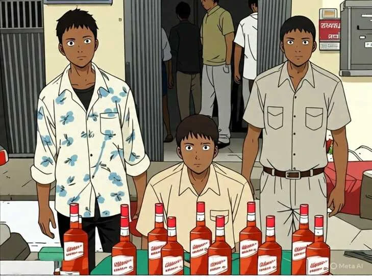 बछवाड़ा पुलिस की मुस्तैदी: 51 बोतल विदेशी शराब के साथ तस्कर रंगे हाथ गिरफ्तार, पूछताछ के बाद जेल 1