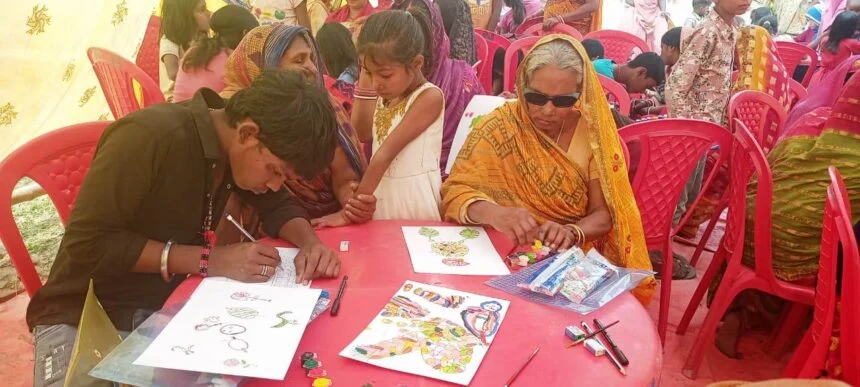 वीरपुर के फजिलपुर में 'बिहार लोक कला प्रतियोगिता सह प्रशिक्षण' का आयोजन, सौ से अधिक महिलाओं ने लिया भाग 1