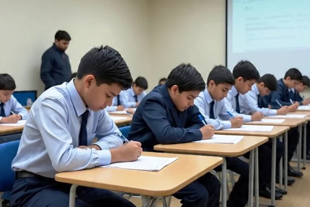 प्राथमिक व मध्य विद्यालय में त्रैमासिक परीक्षा शुरु, छात्रों में खुशी 1