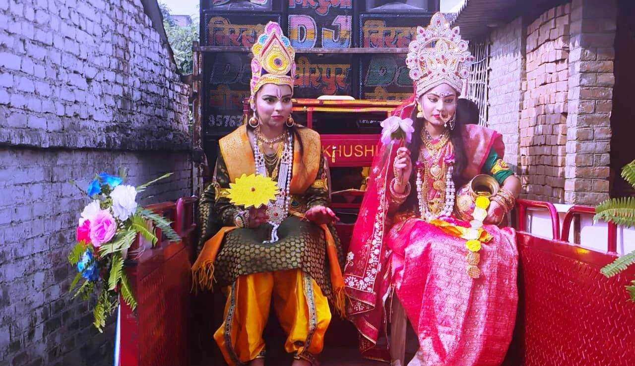 वीरपुर में पांच दिवसीय श्रीमद भागवत कथा को लेकर निकाली गई भव्य शोभा यात्रा 2