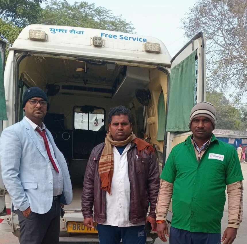 बेहतर व तत्काल सेवा देने के लिए बरौनी में एम्बुलेंस कर्मी हर समय तत्पर रहते हैं - शुभ कल्याण भारद्वाज 1
