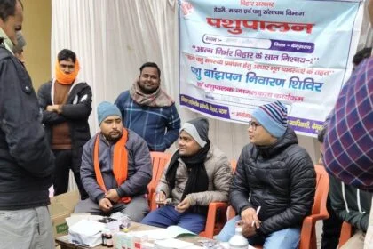 बछवाड़ा में सात निश्चय-2 के तहत पशु बांझपन चिकित्सा शिविर का आयोजन, 167 पशुओं का हुआ इलाज 77