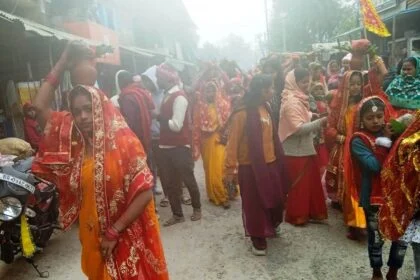 वीरपुर पश्चिम में 'जय श्री राम' के उद्घोष से गूंजा इलाका, नवाह यज्ञ को लेकर निकली भव्य कलश शोभा यात्रा 79