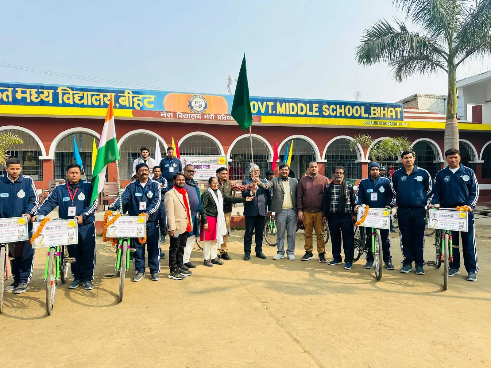 साइकिल पे संडे: पर्यावरण संरक्षण और बुजुर्गों के सम्मान का संकल्प, सिमरिया से शुरू हुई अनहद यात्रा पार्ट-6 2