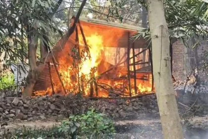 बेगूसराय के विष्णुपुर शर्मा टोली में आग का तांडव, भीषण अगलगी में एक घर जलकर राख, लाखों का नुकसान 31