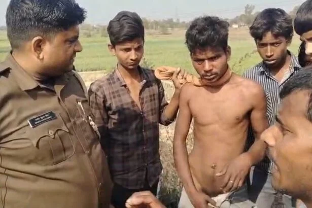 नालंदा: रहुई थाना क्षेत्र इलाके में चोरी करते रंगेहाथ पकड़ा गया चोर , डायल 112 ने भीड़ से छुड़ाया, ई-रिक्शा पर चढ़कर गहने चुराए, शोर मचते ही आरोपी धराया, हुई चोर की पिटाई 1