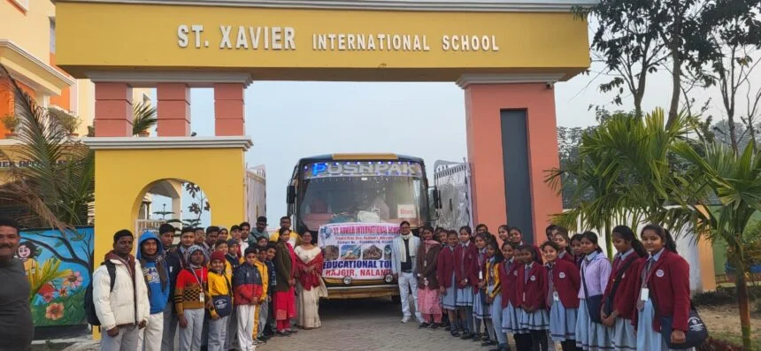संत जेवियर स्कूल रानी के बच्चों ने देखा शांति स्तूप और वेणुवन, शैक्षणिक यात्रा से लौटे खिले चेहरे 1
