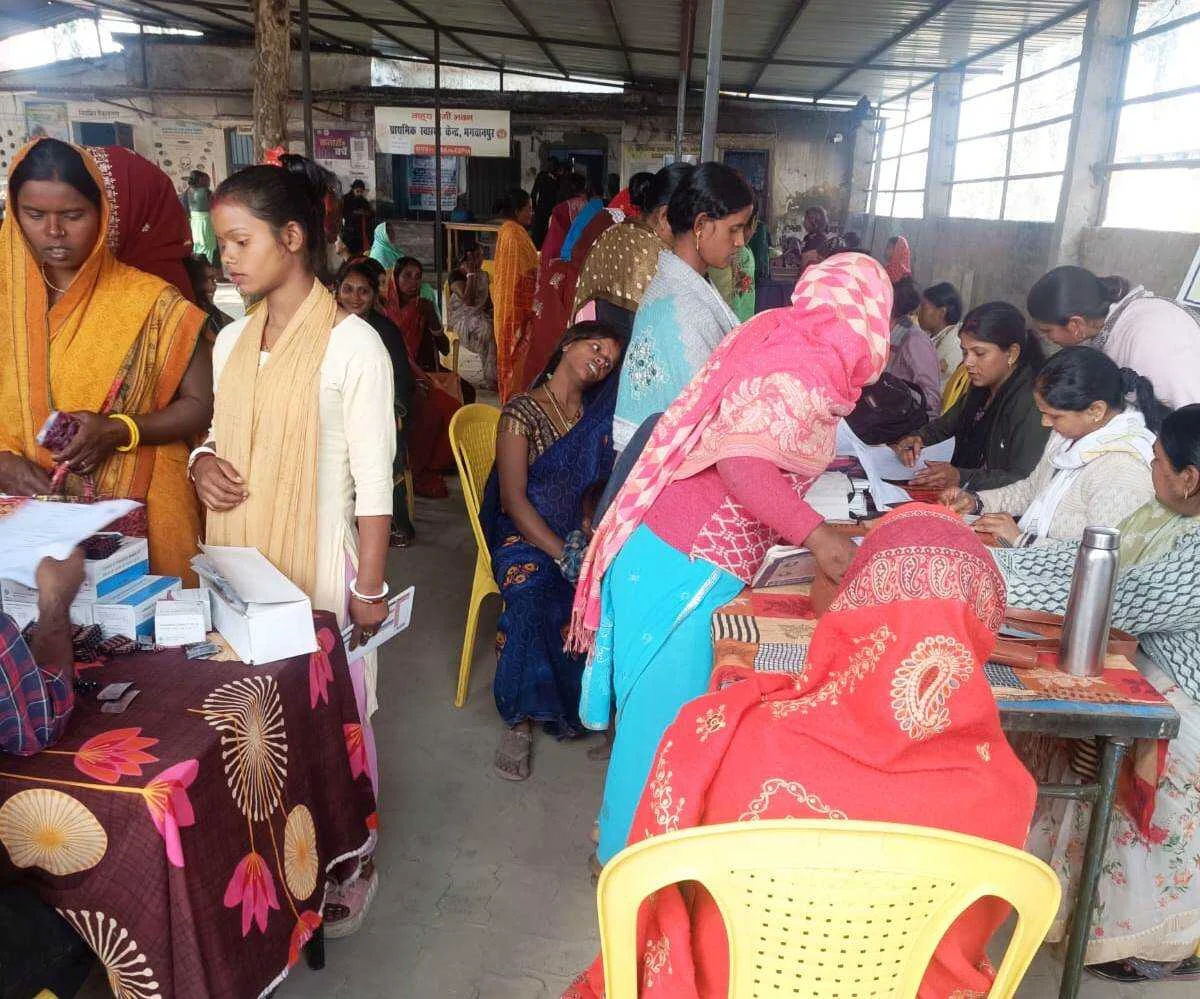 पीएचसी भगवानपुर में 120 गर्भवती महिलाओं की हुई एएनसी जांच 7