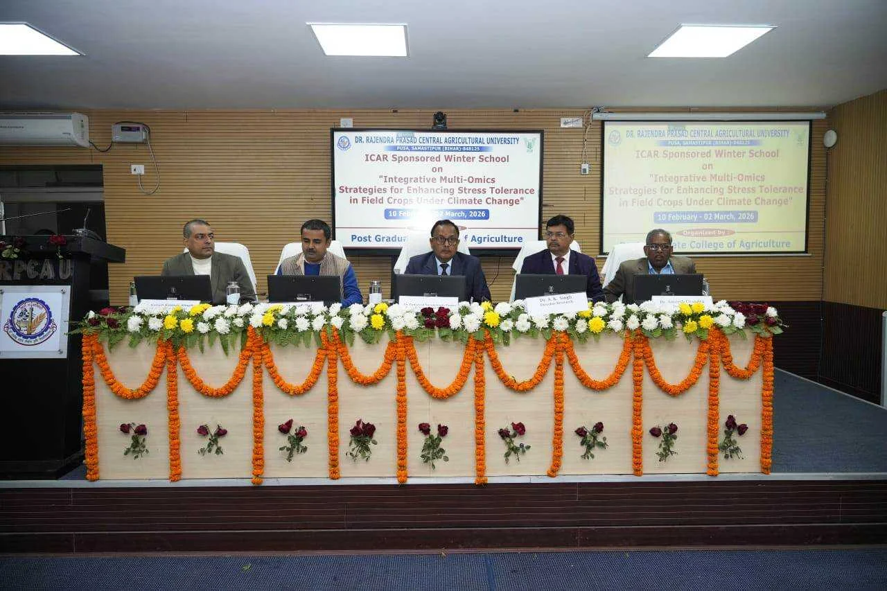 समस्तीपुर: डॉ. राजेंद्र प्रसाद केंद्रीय कृषि विश्वविद्यालय, पूसा में 21-दिवसीय विंटर स्कूल कार्यक्रम का शुभारंभ 2