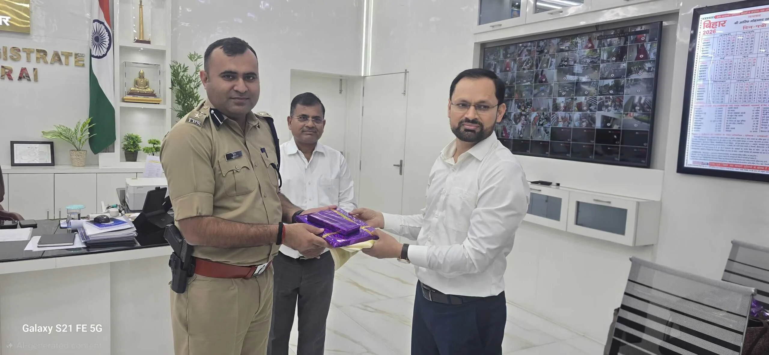 बेगूसराय समाहरणालय में यूपीएससी 2025 के सफल अभ्यर्थियों को डीएम श्रीकांत शास्त्री और एसपी मनीष ने  किया सम्मानित 2