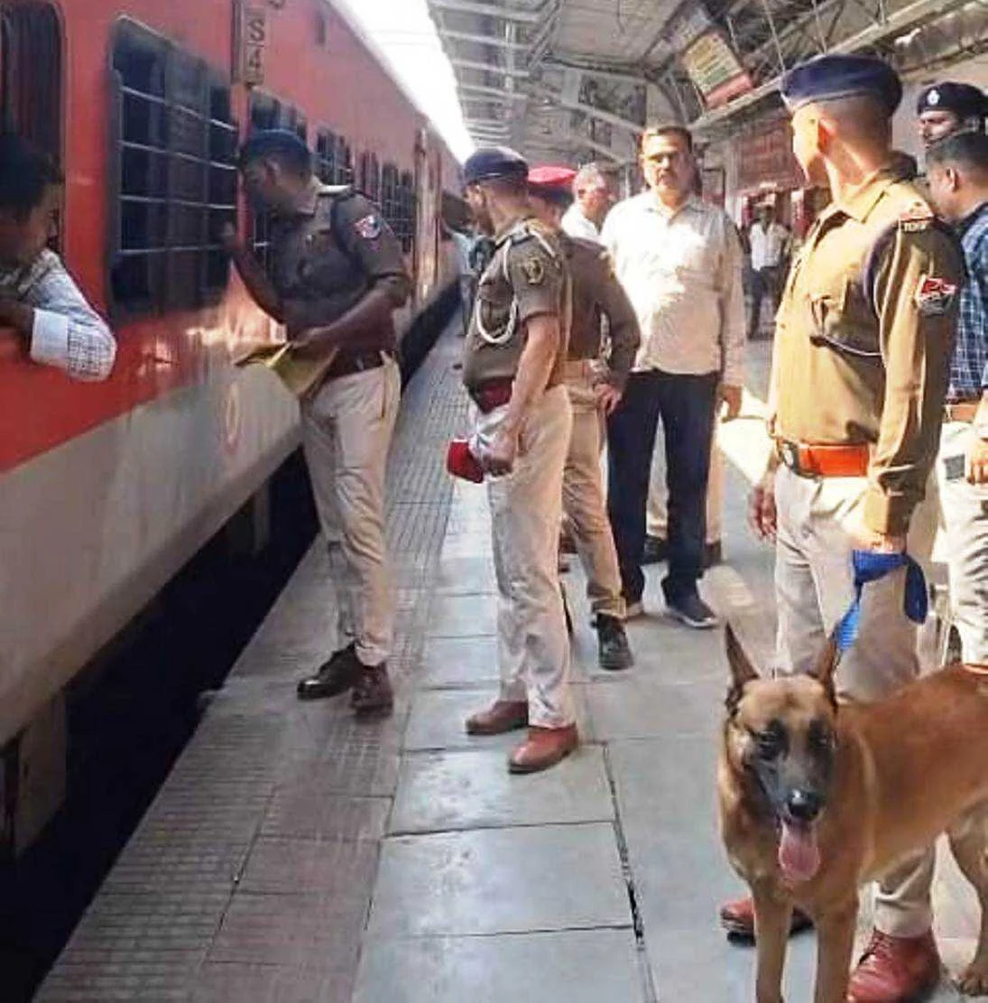 बरौनी जंक्शन पर डॉग स्क्वायड के साथ रेल पुलिस का सघन चेकिंग अभियान 11