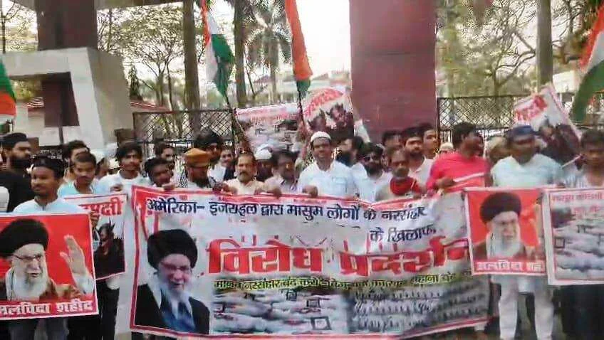 अमेरिका और इजरायल द्वारा मानव नरसंहार के विरुद्ध समस्तीपुर में मौन जुलूस एवं प्रदर्शन 5