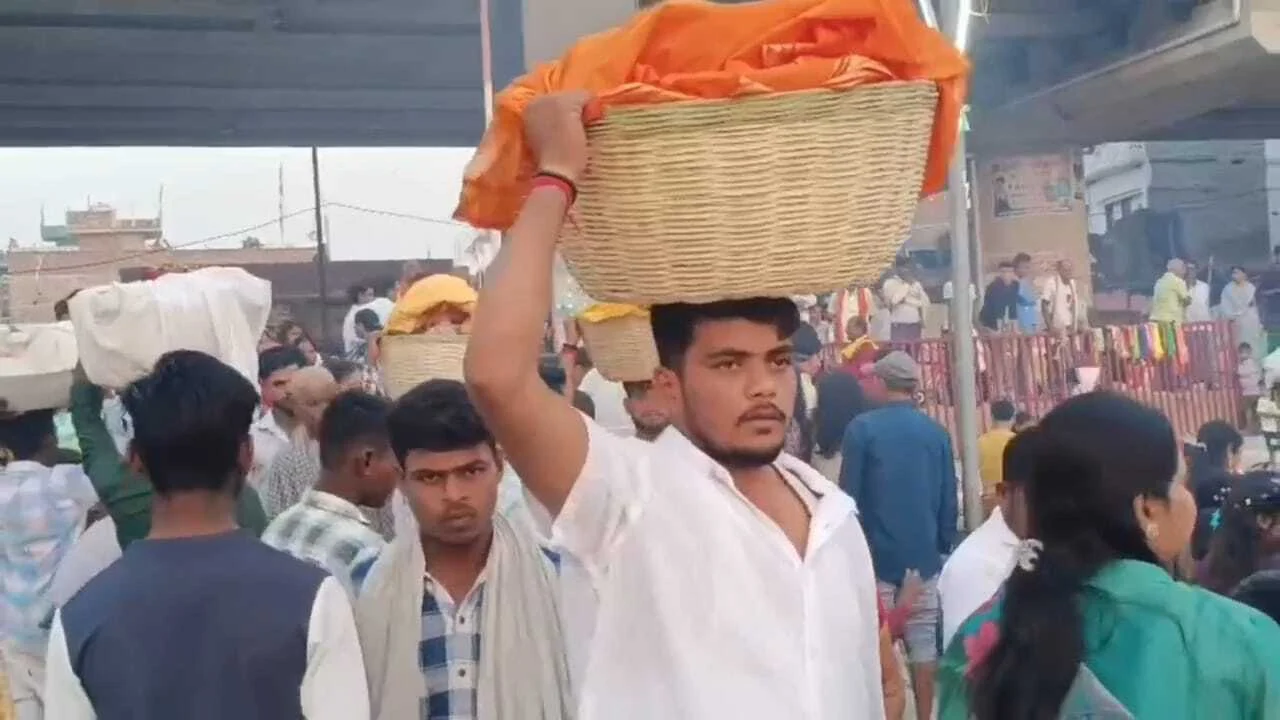 नालंदा में चैती छठ का उल्लास, पहले अर्घ्य पर घाटों पर उमड़ी श्रद्धालुओं की भीड़,सुरक्षा के पुख्ता इंतजाम 2