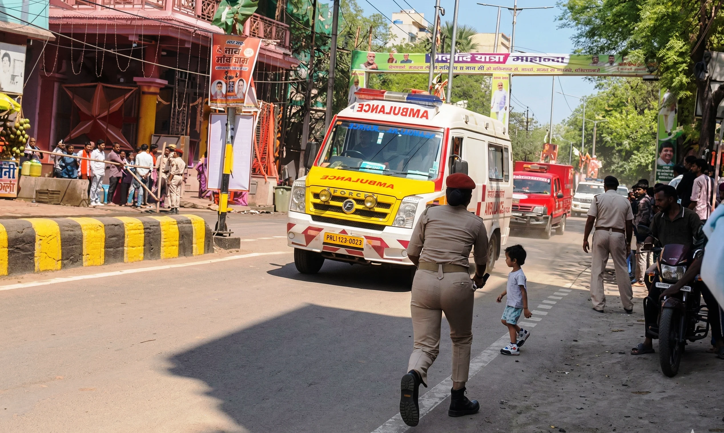 सीएम नीतीश कुमार के समृद्धि यात्रा के दौरान सीएम के काफिले के सामने आई एक बच्ची, बाल बाल बची मासूम, ड्यूटी पर तैनात महिला सिपाही ने बच्ची को बचाया 5