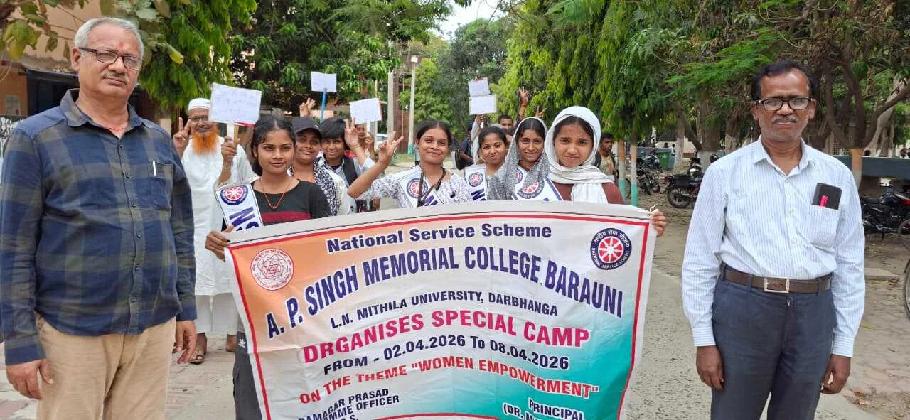 एनएसएस सात दिवसीय विशेष शिविर : पाँचवें दिन “नारी साक्षरता” पर जागरूकता कार्यक्रम 3