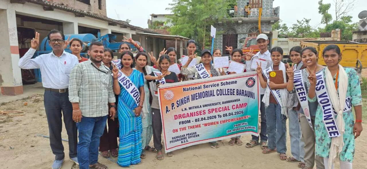 एनएसएस सात दिवसीय विशेष शिविर : पाँचवें दिन “नारी साक्षरता” पर जागरूकता कार्यक्रम 5