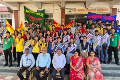 संत पॉल पब्लिक स्कूल, तेघड़ा में अलंकरण समारोह का भव्य आयोजन: आराध्या और हर्ष बने स्पोर्ट्स कप्तान 26