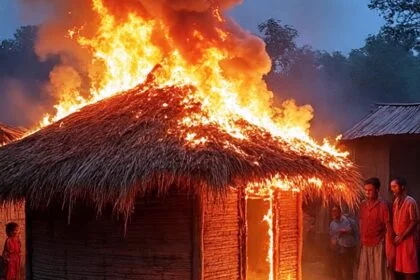 भगवानपुर के दादपुर में अगलगी का तांडव, दो झोपड़ियां जलकर राख; नकदी व बाइक समेत लाखों की क्षति 27