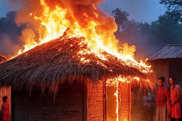 भगवानपुर के दादपुर में अगलगी का तांडव, दो झोपड़ियां जलकर राख; नकदी व बाइक समेत लाखों की क्षति 5