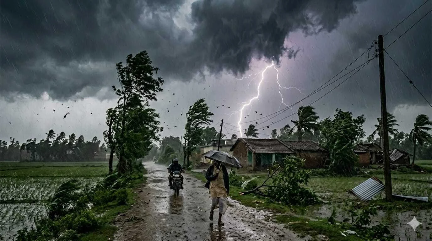 नालंदा में अचानक बदला मौसम का मिजाज, तेज हवा और झमाझम बारिश के साथ छाया अंधेरा, लोगों को मिली उमस भरी गर्मी से राहत, वाहनों की बत्तियां दिन में ही जली 15