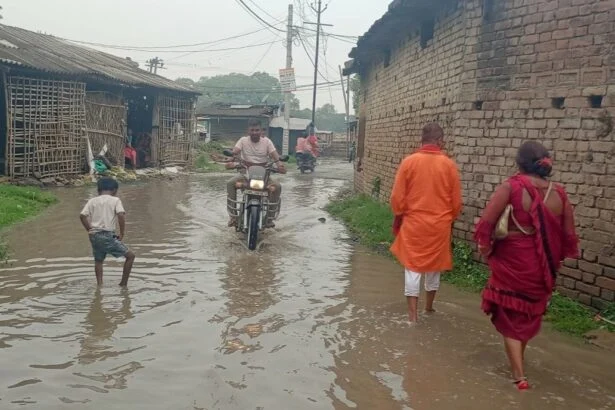 15 वर्षों से बदहाली की मार झेल रही वीरपुर की सड़कें, जलजमाव से ग्रामीण परेशान 7