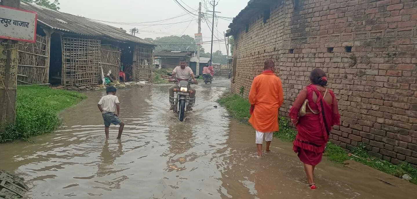 15 वर्षों से बदहाली की मार झेल रही वीरपुर की सड़कें, जलजमाव से ग्रामीण परेशान 3