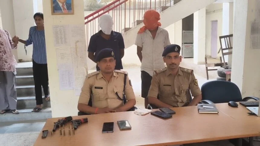 नालंदा: वाहन चेकिंग में दो आरोपी गिरफ्तार, देसी पिस्टल-कट्टा और जिंदा कारतूस बरामद 1