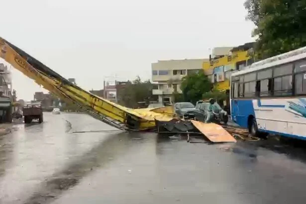 नालंदा: तेज आंधी-बारिश ने मचाई तबाही, राजगीर मलमास मेला की टेंट सिटी क्षतिग्रस्त, राजगीर मलमास मेला पर मौसम की मार,आंधी-पानी से भारी नुकसान 7